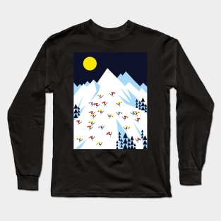 THE MOUNTAINS. NIGHT. Long Sleeve T-Shirt